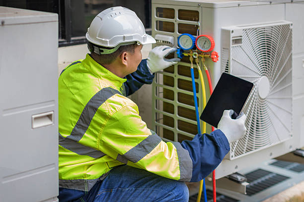 Professional Hvac technician working in Clifton, TX